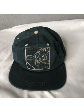Vintage Acme Clothing Sylvester Hat Cap Fitted Mens One Size Green 90s Looney